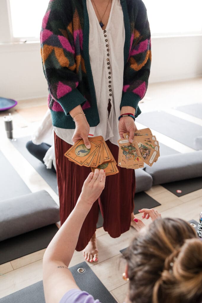 Holistic doula Jena Ashwill at an event in Cleveland, OH.
